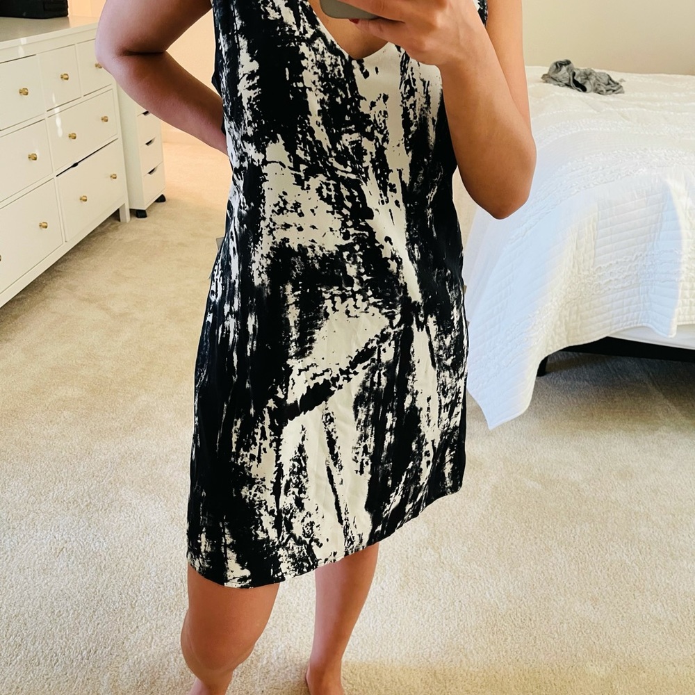 Black and white dress